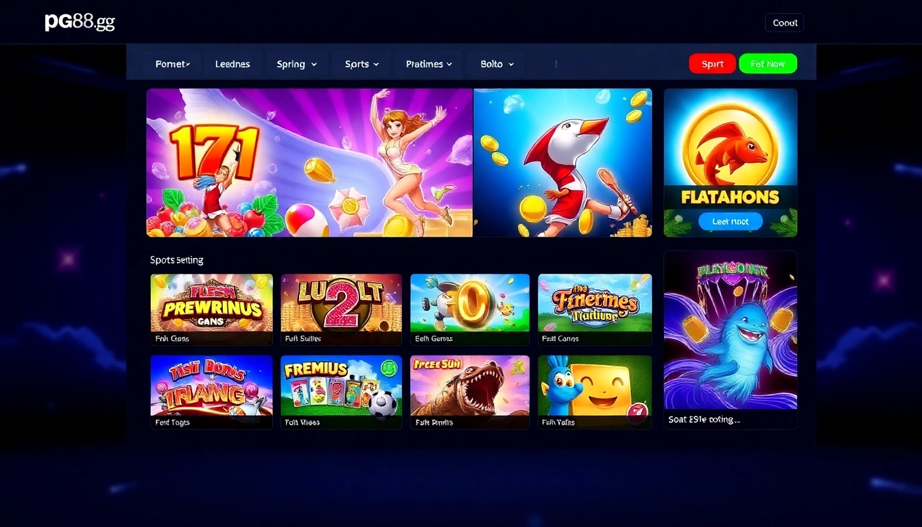 Experience the lively gaming environment on https://pg88.gg/, showcasing popular slot and betting games with dynamic visuals and user-friendly controls.