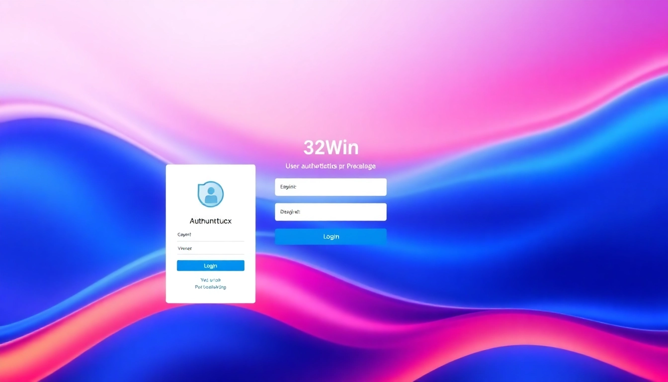 Hình ảnh giao diện đăng nhập 32WIN đăng nhập hiện đại, thân thiện, thể hiện tính bảo mật và tiện lợi cho người dùng.