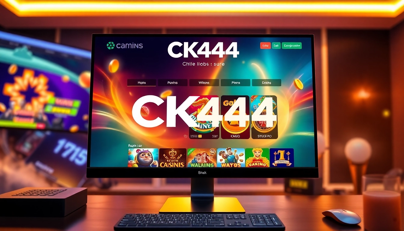 Quick and easy ck444 login process on a user-friendly gaming platform, showing a modern interface with prominent login button, giving confident access to online casino games and promotions for Bangladeshi players.