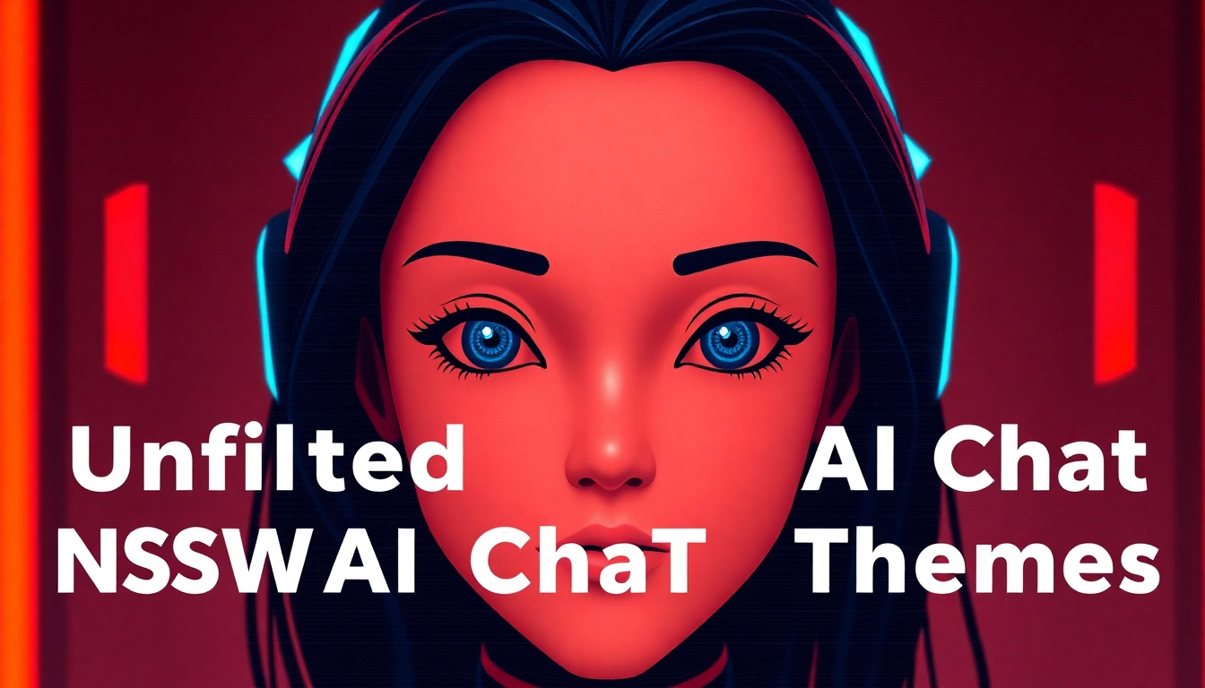 Engaging nsfw ai chatbot interface with realistic avatars and candid text bubbles for adult conversations, emphasizing unfiltered interaction themes.