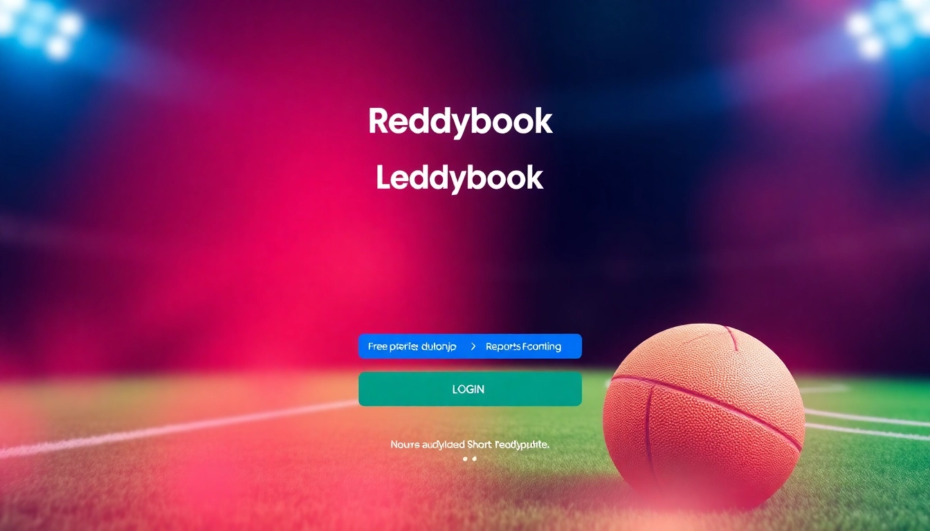 Guide to Reddybook login process with a user entering credentials on a professional sports betting platform, highlighting ease of access.